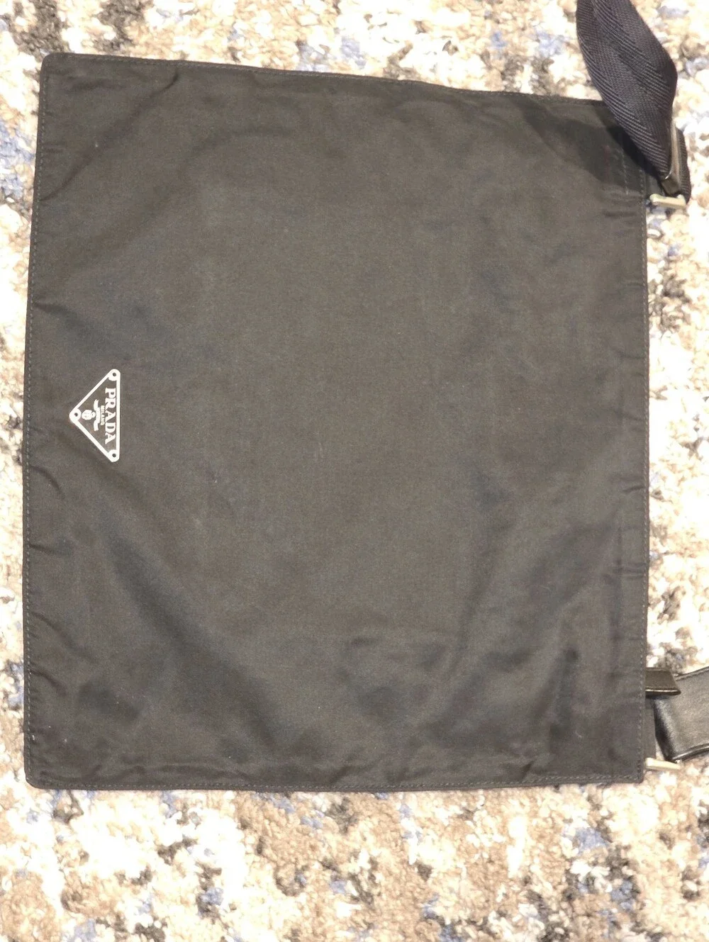Prada Black Nylon Messenger Crossbody Bag - Picture 4 of 6